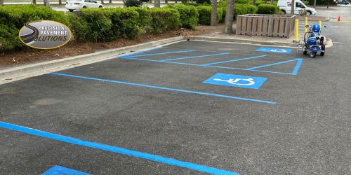 precision pavement solutions ADA striping