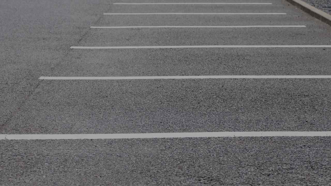 restriping a parking lot restriping a parking lot