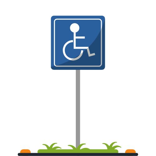 ada sign for parking lot
