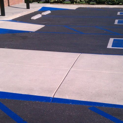 ada space curb ramp