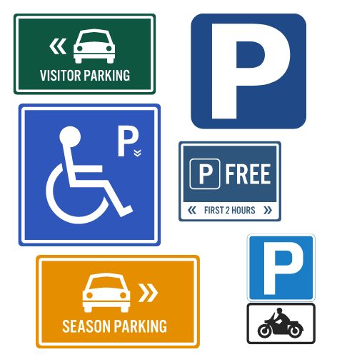 parking lot signage