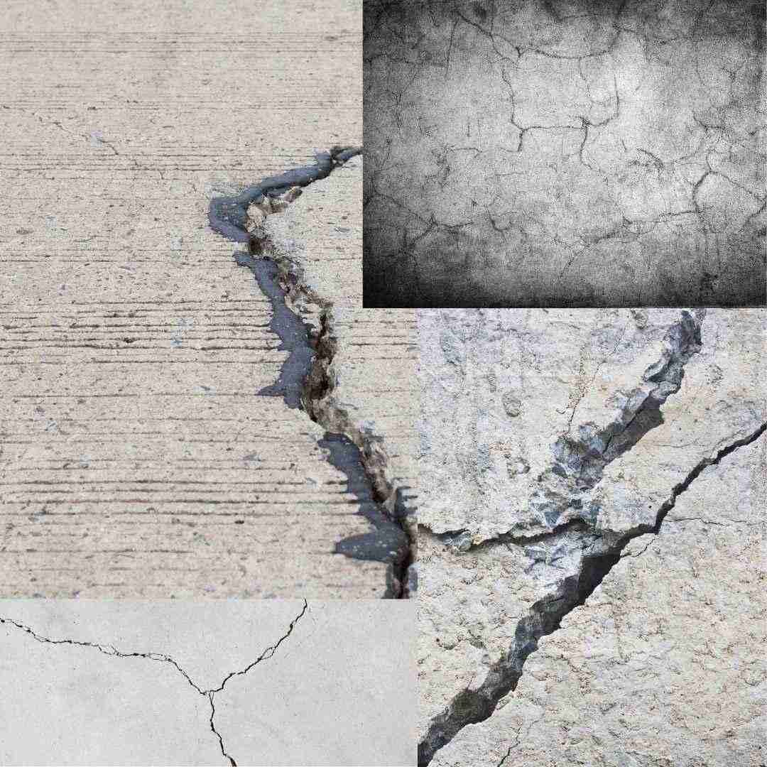 cracks in concrete
