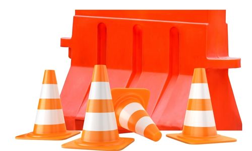traffic cones and barriers